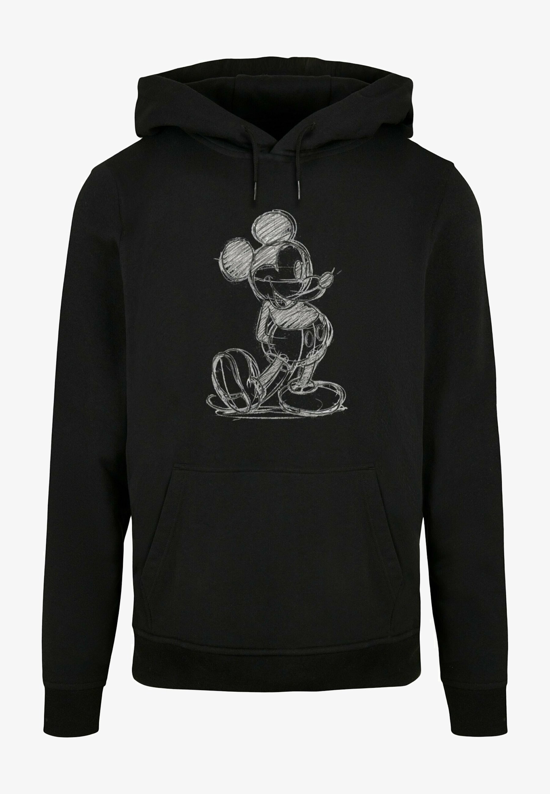 Hooded Sweatshirt Black And White Mickey Mouse Hoodie Disney