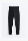 COMPRESSIVE WAIST CONTROL ANKLE-LENGTH LEGGINGS - Leggings - black