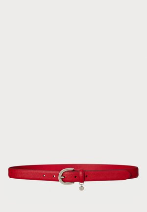 CHARM CROSSHATCH LEATHER BELT - Cinturón - festive red