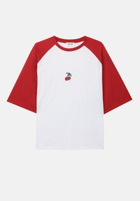Unselected, white/red