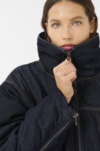Gestuz RINOVA PUFFER - Vinterjakke - dark blue unwashed