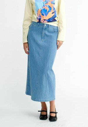A-linjekjol - medium denim