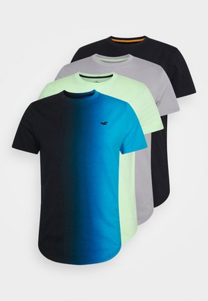 CURVED OMBRE 4 PACK - T-shirt basic - black