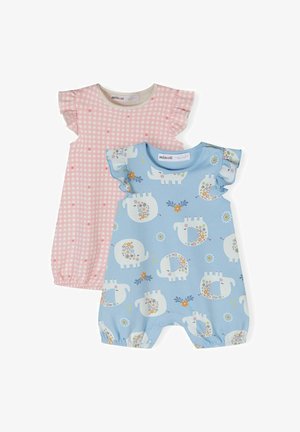 2 PACK FRILL SLEEVE - Kombinezonas - light blue light pink