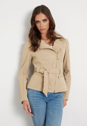 Guess NEW AGNES  - Giacca in similpelle - beige