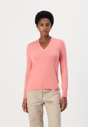 V NECK - Jumper - pink