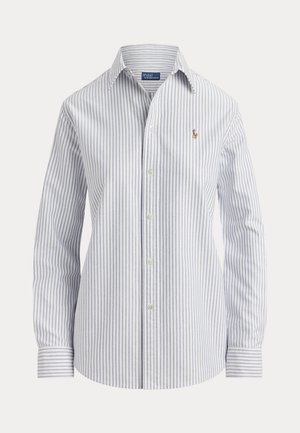 Polo Ralph Lauren CLASSIC FIT STRIPED OXFORD SHIRT - Blúzka so zapínaním na gombíky - white/heritage royal