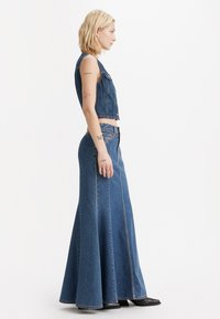 Levi's® MERMAID SKIRT - Maxi skirt - dark-blue denim