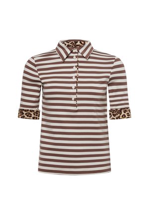 Bluse - schoko weiß