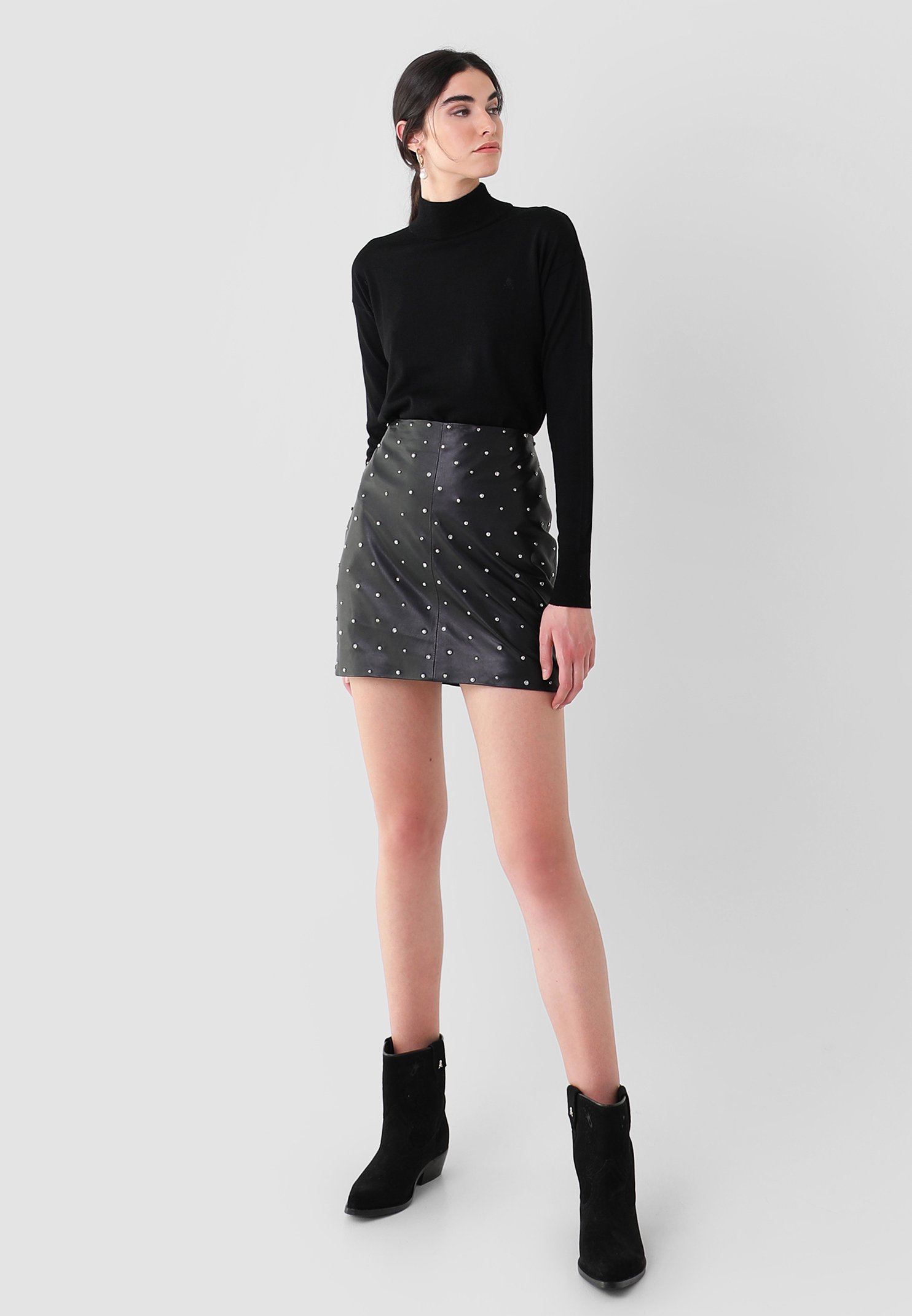 Scalpers Gonna di pelle - black/nero - Zalando.it