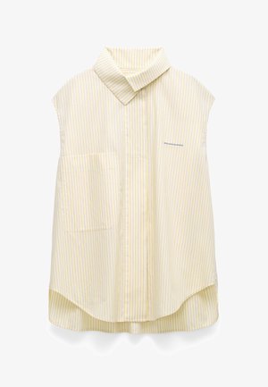 ADOLFO DOMINGUEZ, WRAP FUNNEL NECK STRIPED - Overhemdblouse - yellow stripe