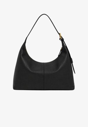 TWINSET, HOBO GRANDE CHIUSA C/ZIP IN PELLE - Borsa a mano - nero