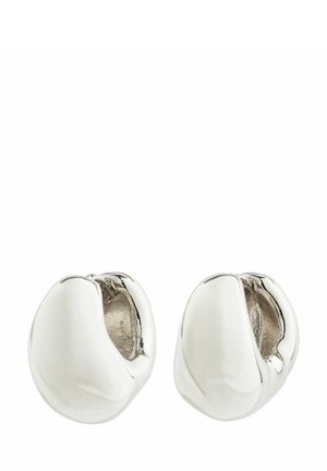 Pilgrim LIGHT CHUNKY EARRINGS - Oorbellen - silver plated