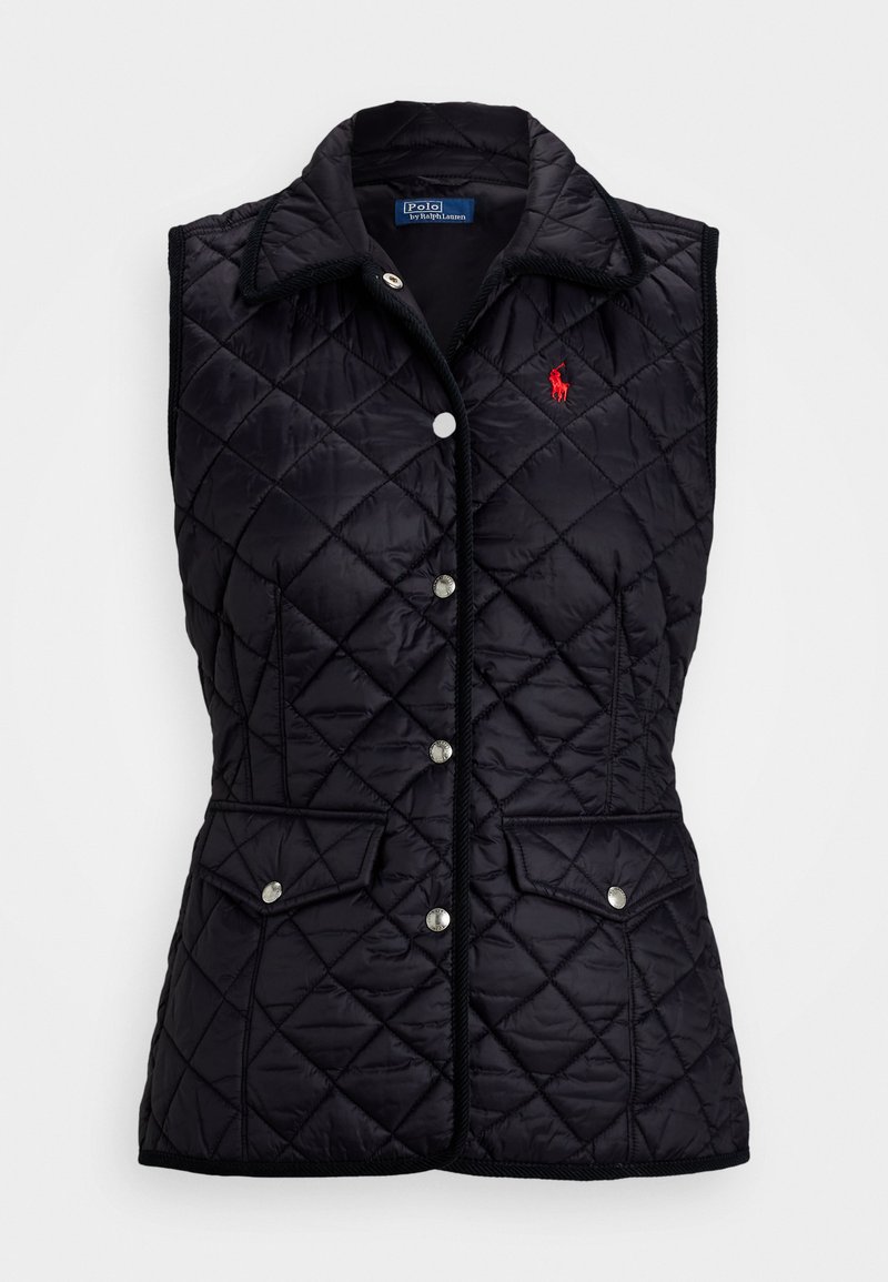 Polo Ralph Lauren CORDUROY TRIM QUILTED VEST - Liivi - black