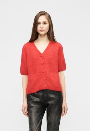 OBJSAGGIA V NECK  - Kardigán - poinsettia