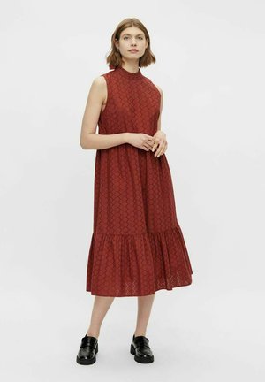 Day dress - burnt henna