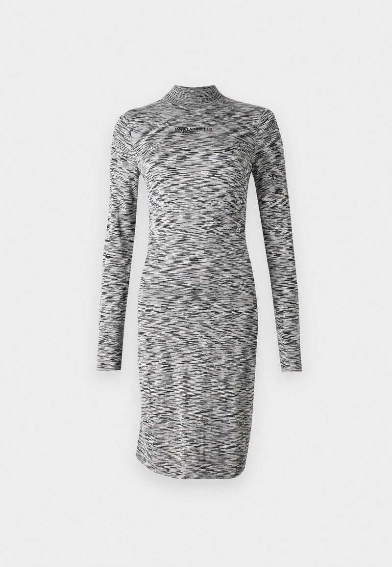 Karl Lagerfeld Jeans Gebreide jurk grijs Karl Lagerfeld Jeans Gebreide jurk grijs