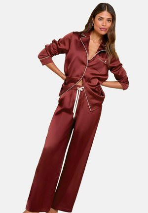 REGULAR FIT - LONG SLEEVE SET   - Nattplagg set - burgundy red
