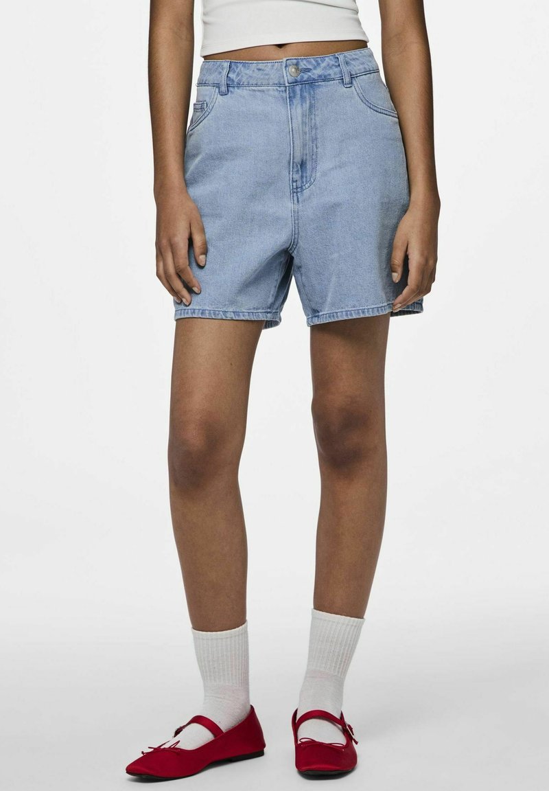 Pcabbi Mw Shorts Light Blue Denim