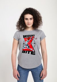 Henry Tiger BLACK WIDOW MOVIE WIDOW BITE - T-shirts print - melange grey