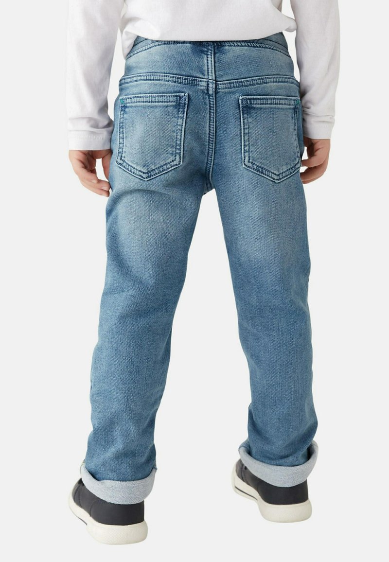 Marks & Spencer STAR EMBROIDERED Jeans Slim Fit light denim/lightblue denim Zalando.de