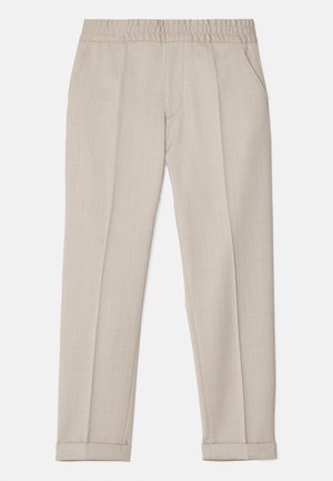 Filippa K TERRY CROPPED TROUSERS - Tygbyxor - sage melange