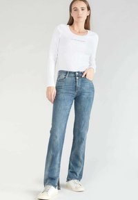 Le Temps Des Cerises MOM TAILLE HAUTE LONGUEUR 34 - Jean droit - bleu