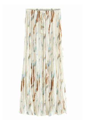 CRINKLED TALL REGULAR FIT - Maxi szoknya - ecru aqua