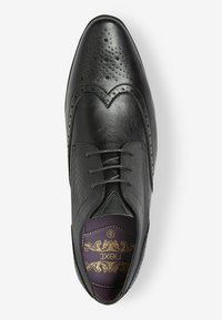 Next WIDE FIT BROGUE SHOES - Alkalmi fűzős cipők - black