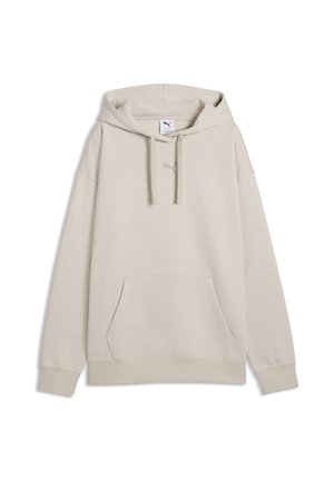 Puma, ESS CENTERED CAT LOGO RELAXED HOODIE FL - Jersey con capucha - silver fog