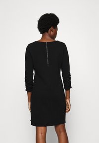 TOM TAILOR DENIM DRESS WITH SLEEVE DETAIL - Dzsörzéruha - deep black