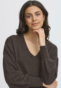 Fransa ERETTA - Abito in maglia - charcoal melange