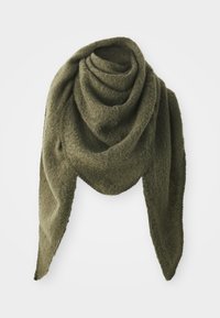 VMCALLY TRIANGLE SCARF  - Foulard - grape leaf detail:black melange