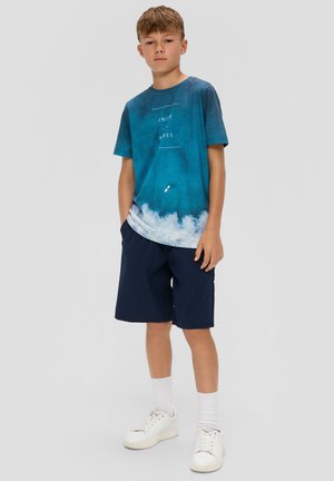 s.Oliver MIT SUBLIMATION - T-shirt print - blau