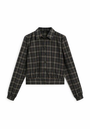 Massimo Dutti CHECK - Overhemdblouse - mottled dark blue