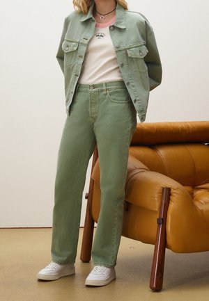 Straight leg jeans - green