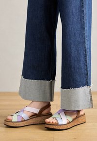 Gabor Comfort - Wedge sandals - sky/lila/pista/cam Thumbnail Image 1