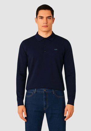 A MANICHE LUNGHE - Polo - blu