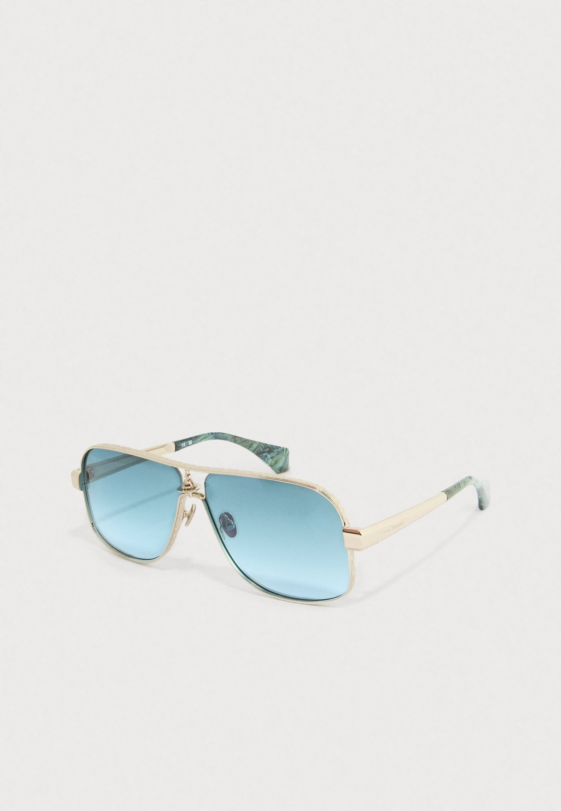 Vivienne Westwood Sunglasses Keith VW5101 800 Silver Aviator Gradient Lens 63mm Vivienne Westwood Sunglasses for Women | eBay main image 2