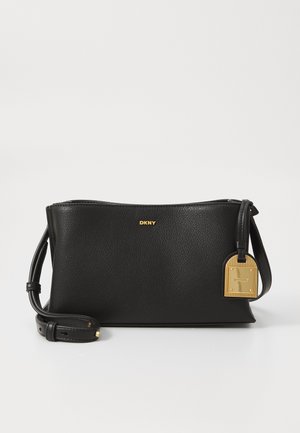 ALYA CROSSBODY - Schoudertas - black/gold