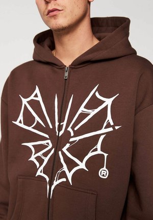 Zip-up sweatshirt - dark brown