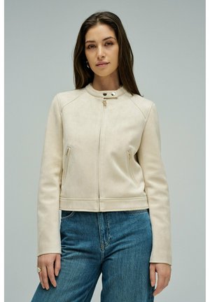 Veste en similicuir - beige
