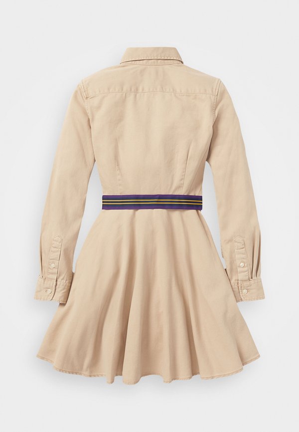 BELTED COTTON CHINO SHIRTDRESS - Shirt dress - classic khaki4
