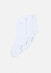 Calvin Klein Underwear - WOMEN SOCK ROLL TOP 3 PACK - Strumpor - white Miniatyrbild 1