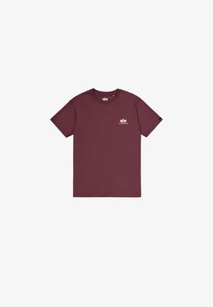 Alpha Industries, SMALL LOGO - T-shirt imprimé - deep maroon