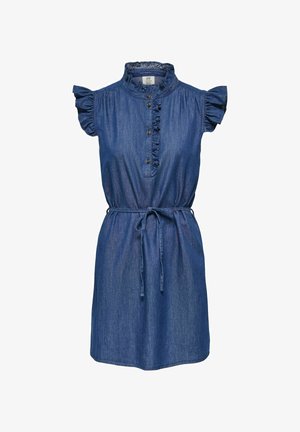 JDY, KLEID JDYKAI KURZES KLEID - Robe en jean - medium blue denim