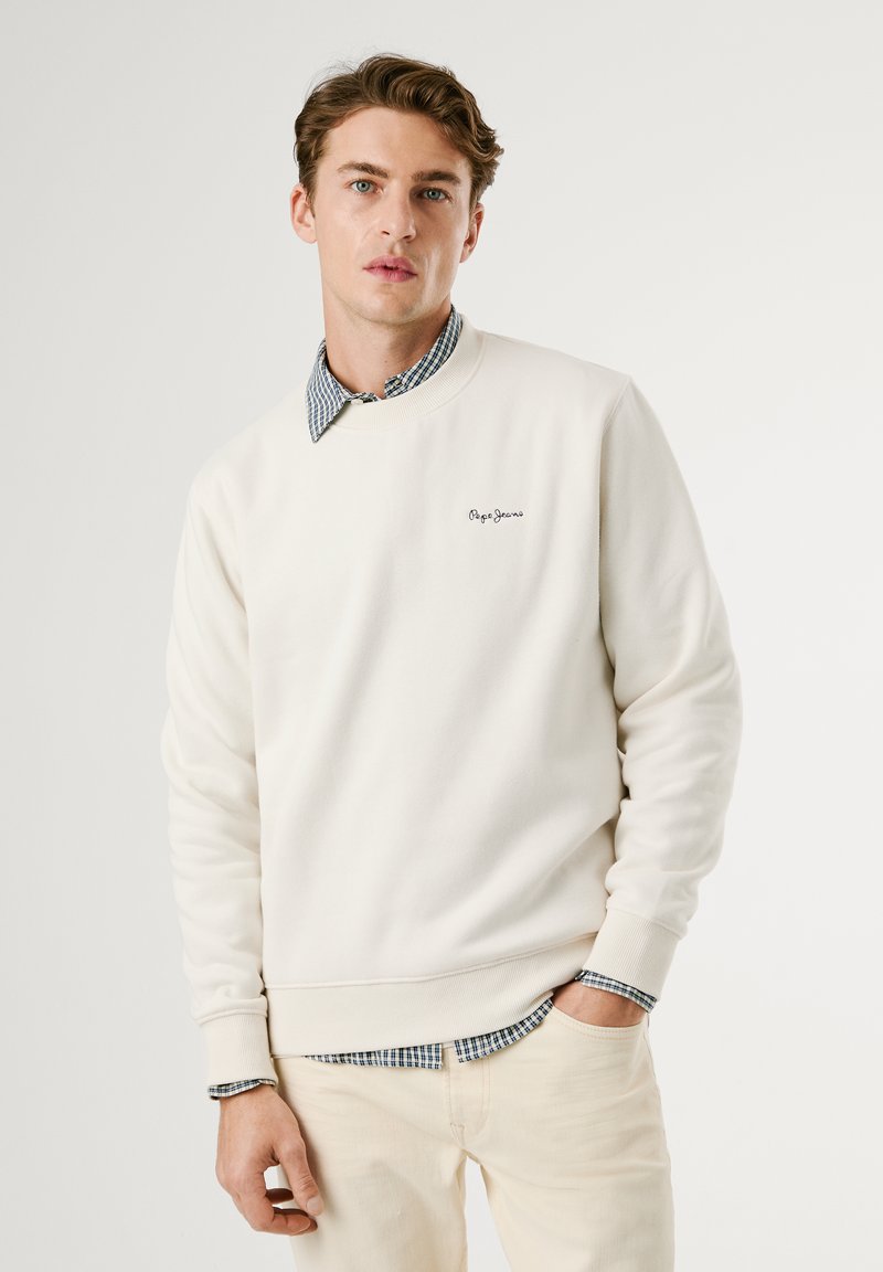 Pepe Jeans MACBETH CREW - Sweatshirt - ivory white