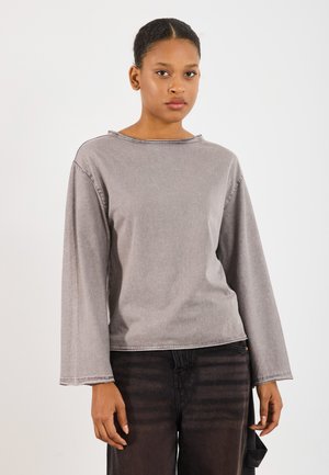 Topper langermet - dark gull grey washed