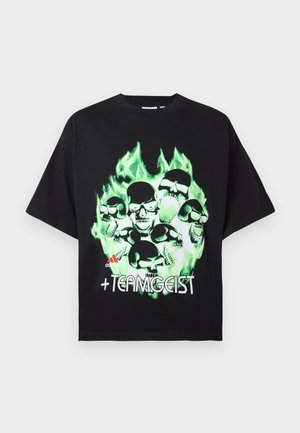 ILLUSTRATED TEE UNISEX - Tricou cu imprimeu - black