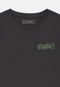 Friboo 3 PACK - Μπλουζάκι με στάμπα - black/brown